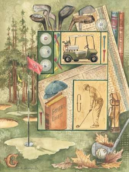 Golfers Digest Canvas Art - Anita Phillips (18 x 24)