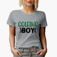 thumbnail image 1 of Golfing Boy with a Swinging Golf Player, Golfing or Golfer Themed Merch Gift, Heather Grey T-Shirt, 3XL, 1 of 5