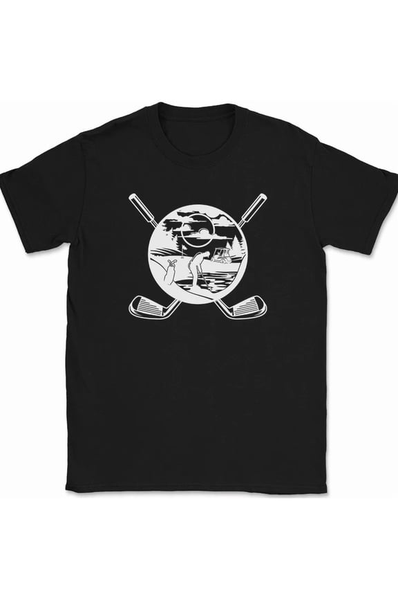 Golfing Life Hobby Putt Ball Club Landscape Sportsman Graphic Unisex T-Shirt, up to size 5XL