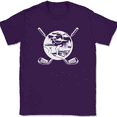 thumbnail image 1 of Golfing Life T-Shirt Funny Hobby Putt Ball Club Landscape Gift Graphic Tee - Purple, S, 1 of 1
