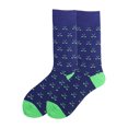 thumbnail image 1 of Golfing Theme Middle Tube Socks Moisture Wicking Fabric Lightweight Support Cotton Middle Calf Socks for Men Women, 1 of 7