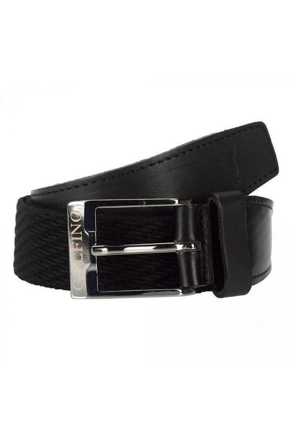 Leather Elastine Belt, Men's Golf & Resort Wear (Black / 40")