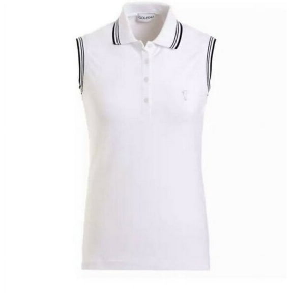 Golfino Maura Sleeveless Polo, Ladies Performance Golf Polo With UV Protection