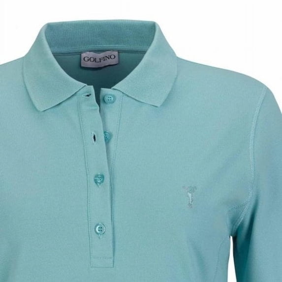 Golfino - THE MARTA POLO (LIGHTWEIGHT SUN PROTECTION), Ladies Lightweight Performance Golf Polo size 2 (extra extra small)