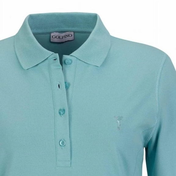 Golfino - THE MARTA POLO (LIGHTWEIGHT SUN PROTECTION), Ladies Lightweight Performance Golf Polo size 4 (extra small)