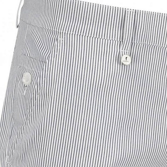 Golfino THE STRIPED BERMUDA, Striped Men's stretch golf short of high quality cotton mix (Navy 40/34 XXL)