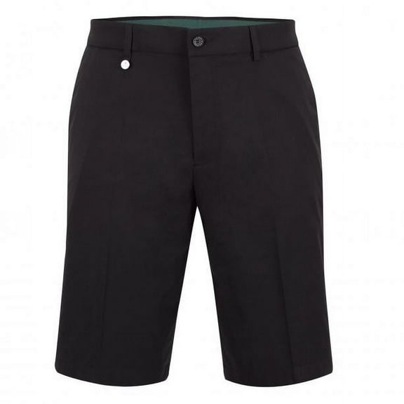 Golfino The Birdie Bermuda Men's techno stretch sun protection golf shorts in regular fit (Black / Medium)