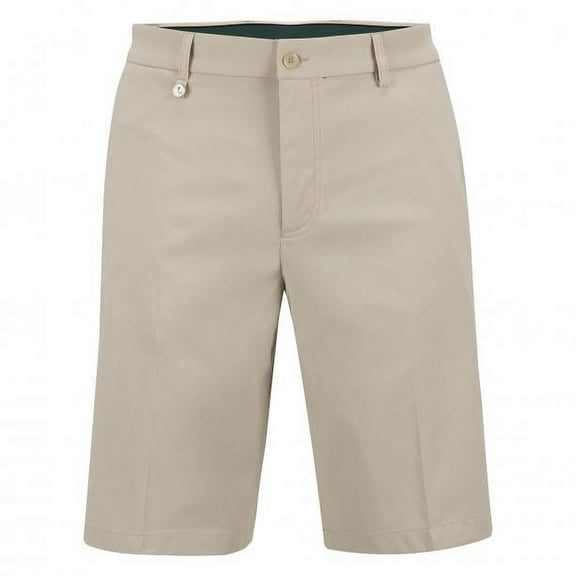 Golfino The Birdie Bermuda Men's techno stretch sun protection golf shorts in regular fit (Sahara / 3X)