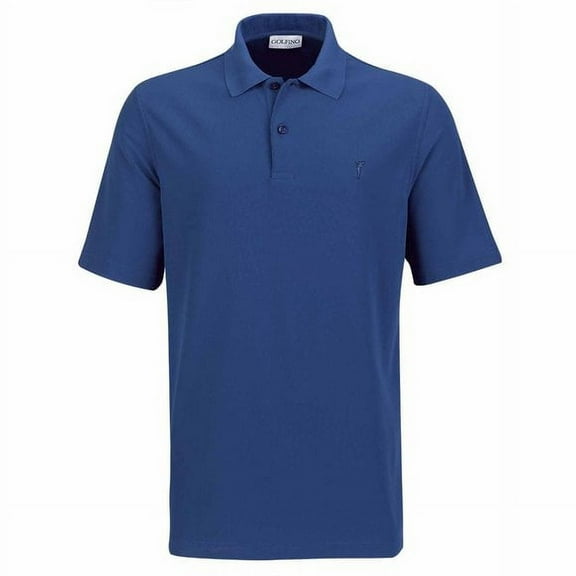 Golfino The Marbella Polo, (Light Extra Dry) - Men's Performance Golf Polo made from moisture regulating material (indigo XL)