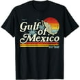 thumbnail image 1 of Golfo de México Retro Gulf of Mexico Est 1550 T-Shirt,Black tee, 1 of 6