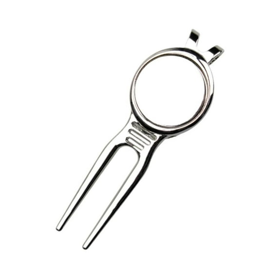 Golfs Divot Repair Tool with Golfball Marker Club Grooves Cleaner Putting Green Fork Golfs Bag Accessories
