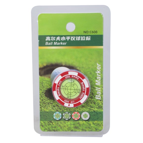 Golfs Green Reader Golfball Marker Round Bubble Levels Golfball Marker