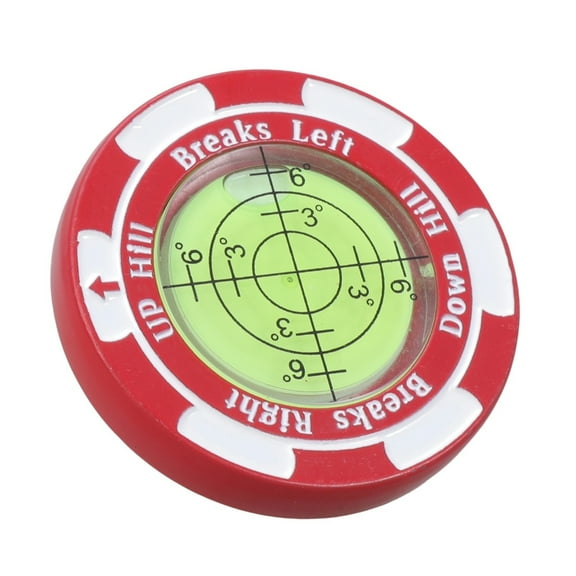 Golfs Green Reader Putt Golfball Marker Golfs Putting Aid Round Bubble Levels High Precisions Reader Easy to Use