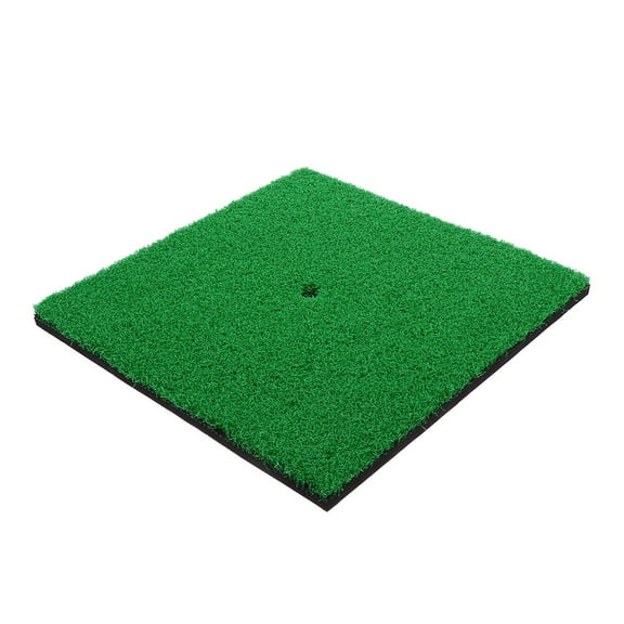 Golf Training Mat for Indoor and Outdoor Practice Dark Green Synthetic Material 3.5x2 Feet
