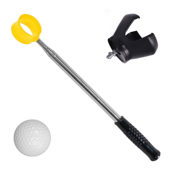 Golfs Scooper Portable Golfs Retrievers Stainless Steel Telescopic Pickers Training Tool for Golfs Player