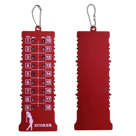 Golfs Score Counter Strokes Keychain 18 Hole Indicators Putt and Shot Scorekeeper for Scoring