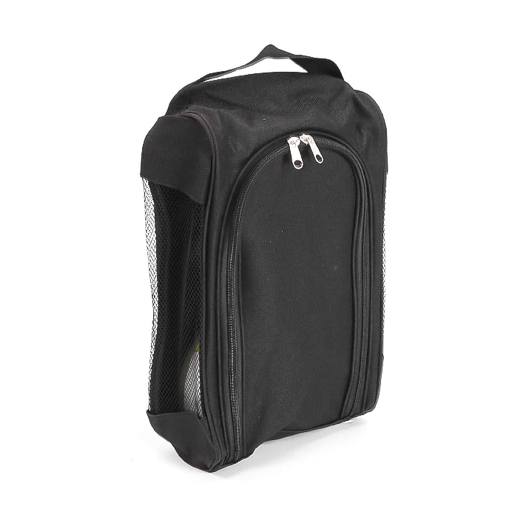 Golfs Shoes Carriers Handbag Golfs Shoe Bag Golfs Accessory Zippered Sports Shoe Carriers Boot Bag with Outside Pockets