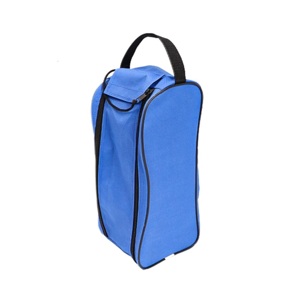 Golfs Shoes Carriers Handbag Golfs Shoe Bag Golfs Accessory Zippered Sports Shoe Carriers Boot Bag with Outside Pockets