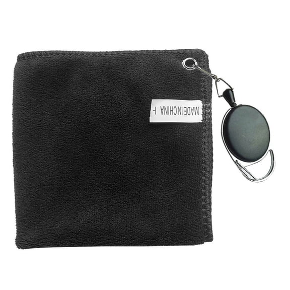 Golfs Towel for Bag, Water Absorption Cleaning Cloth Clean Towel Golfs Club Head Wipe Cloth with Portable Buckle Hook
