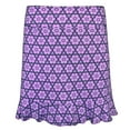 thumbnail image 1 of Golftini Ladies Pull-On Ruffle Skort Lavender and Navy Small, 1 of 2