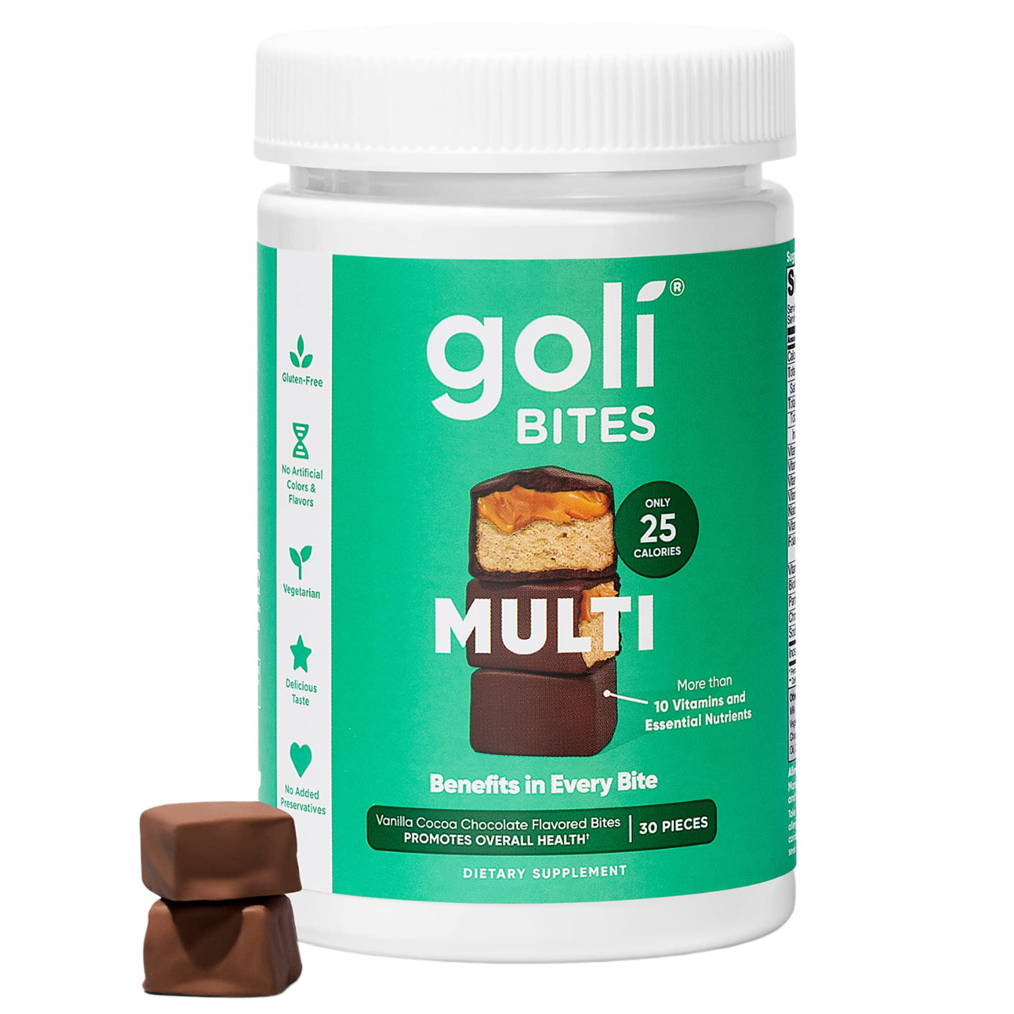 Goli® Vitamin Bites 30Count, Chocolate Vanilla Cocoa, Immune