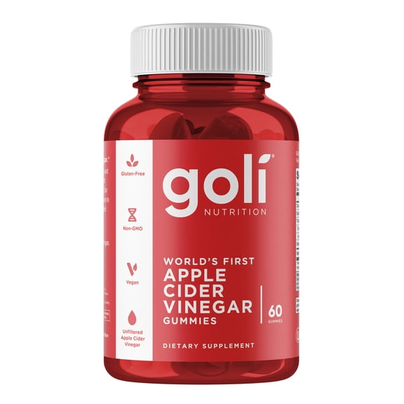 Goli Nutrition Apple Cider Vinegar Vegan Gummies, 60 Count
