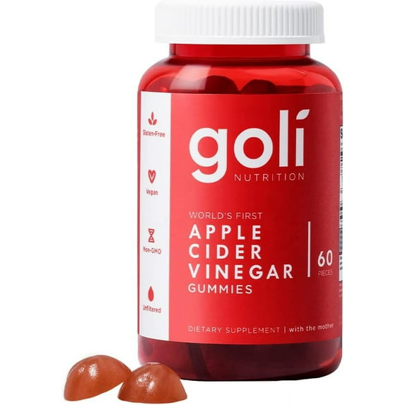Goli Nutrition Apple Cider Vinegar Gummy Vitamins (60Ct) Dietary Supplement