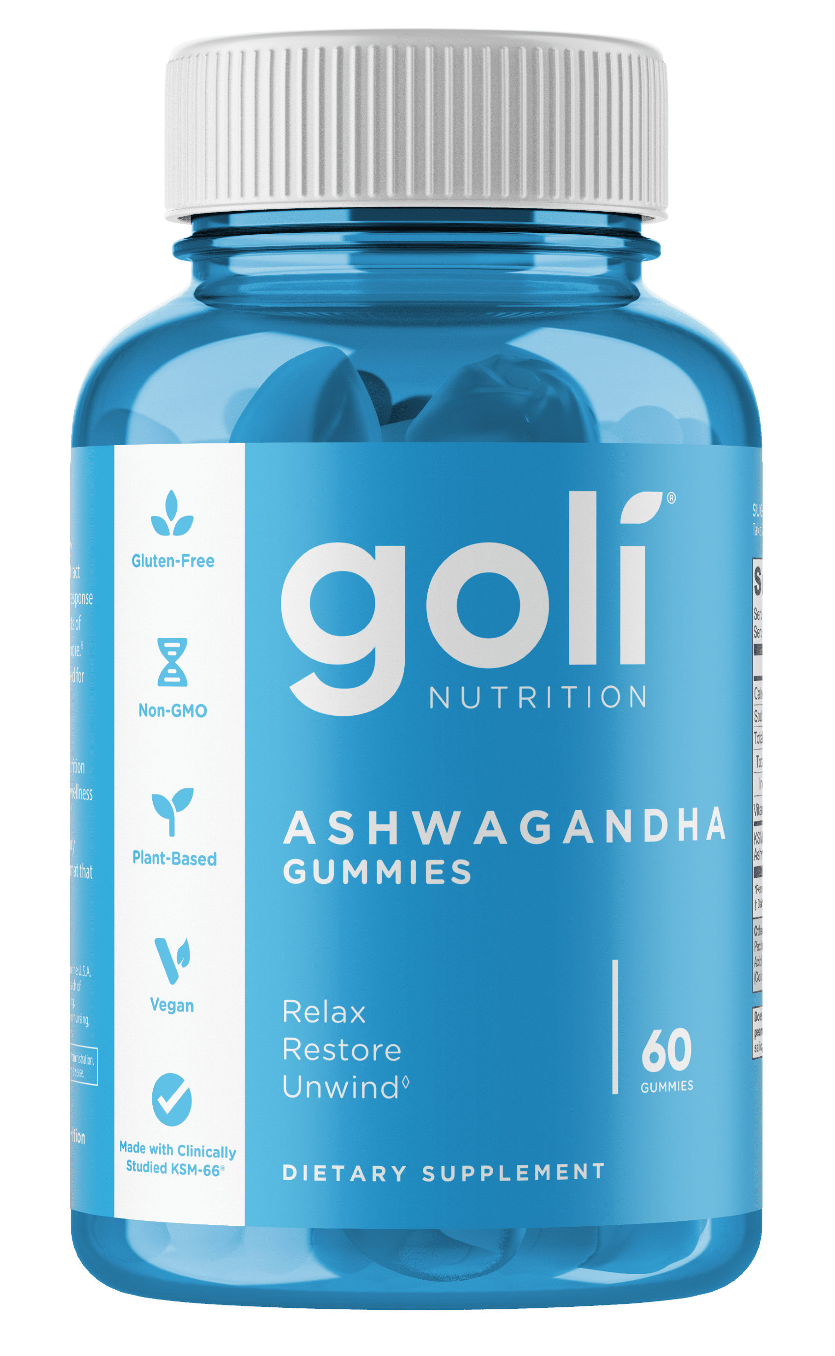Goli Nutrition Ashwagandha Gummies, Mixed Berry Flavor, 60 Ct