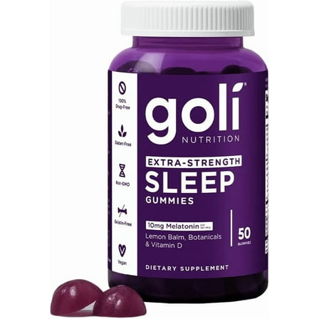 Goli Nutrition Dreamy Sleep Gummies, Lemon Balm and Botanicals, 60 Count