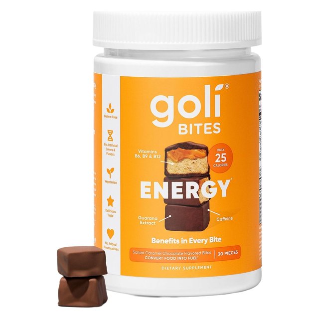 Goli Nutrition Energy Bites, Salted Chocolate Caramel, 30 Count