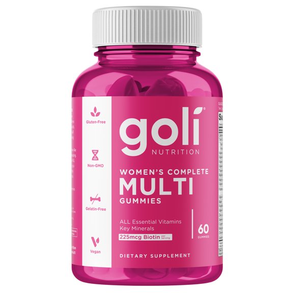 Goli Nutrition Women's Complete Multi Gummies with Biotin, 60 Count