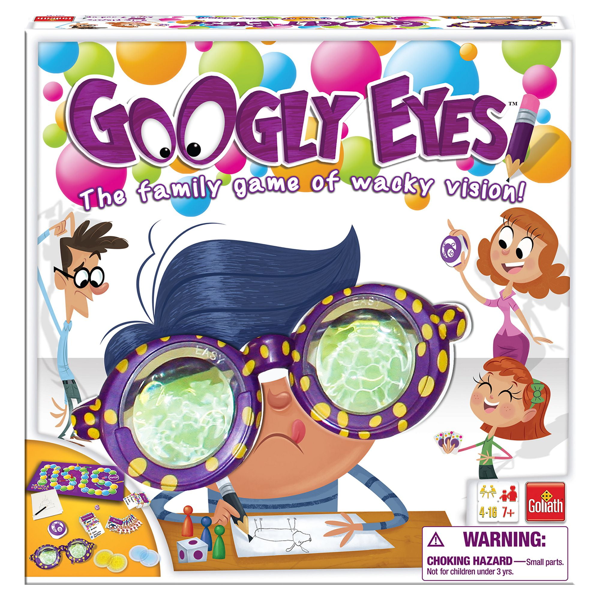 3 Pieces Funny Eyes Glasses Shaking Eyes Glasses Giant Googly