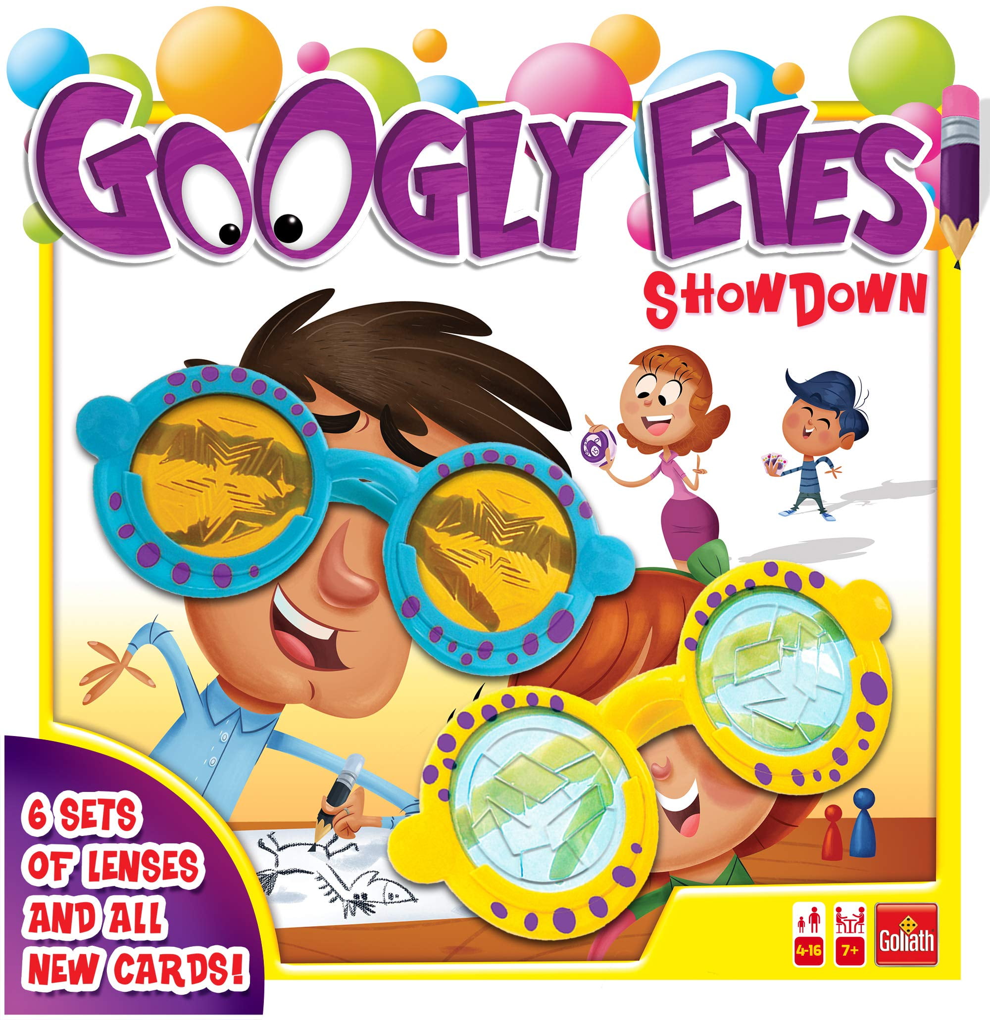Goliath Googly Eyes Showdown AIF4 Vision Distorting Drawing Game