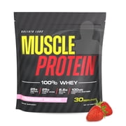 Goliath Labs Whey Protein Powder Strawberry Smoothie [2.2 lbs/pack of 1] | 25g Cold Filtered Protein, 6.6g BCAAs per Serving | Diet & Sports Nutrition