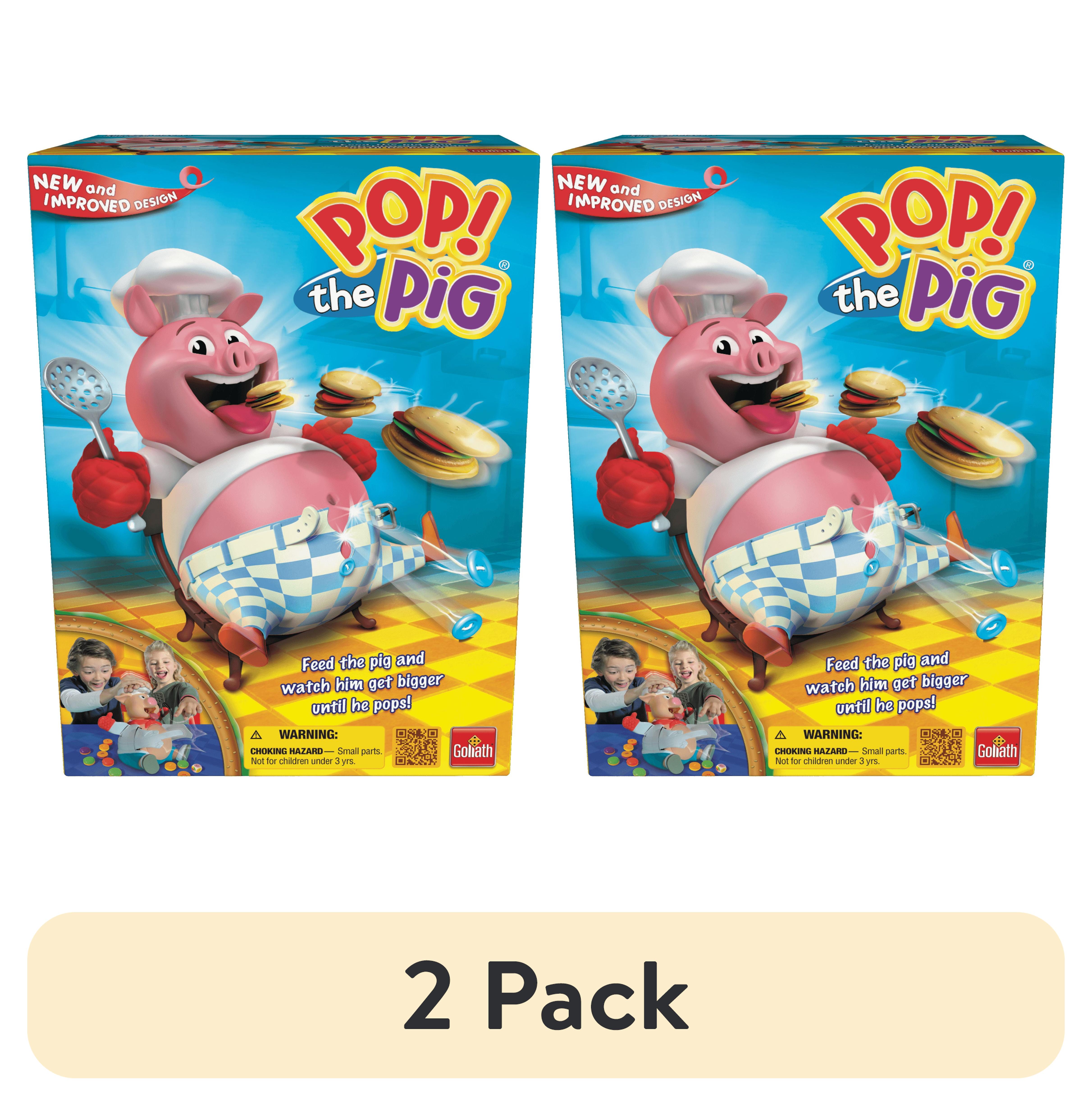 (2 pack) Goliath Pop the Pig Children's Game - Belly-Busting Fun, Feed Him Burgers, His Belly Grows - image 1 of 7