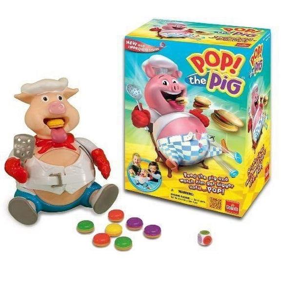 Pop the Pig Game - New and Improved - Belly-Busting Fun as You Feed Him Bu..