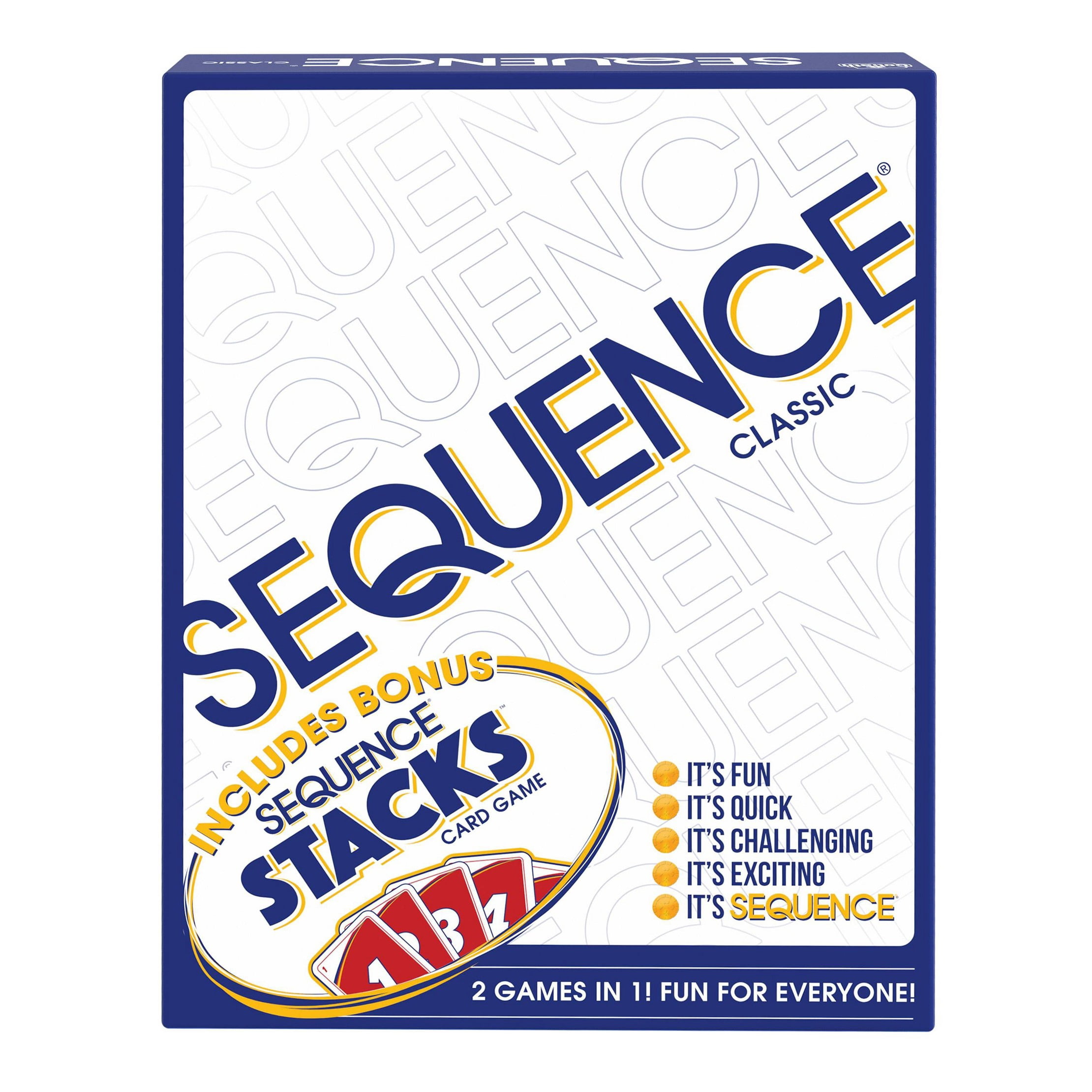 Goliath SEQUENCE Board Game & Bonus SEQUENCE Stacks Card Game - Walmart.com