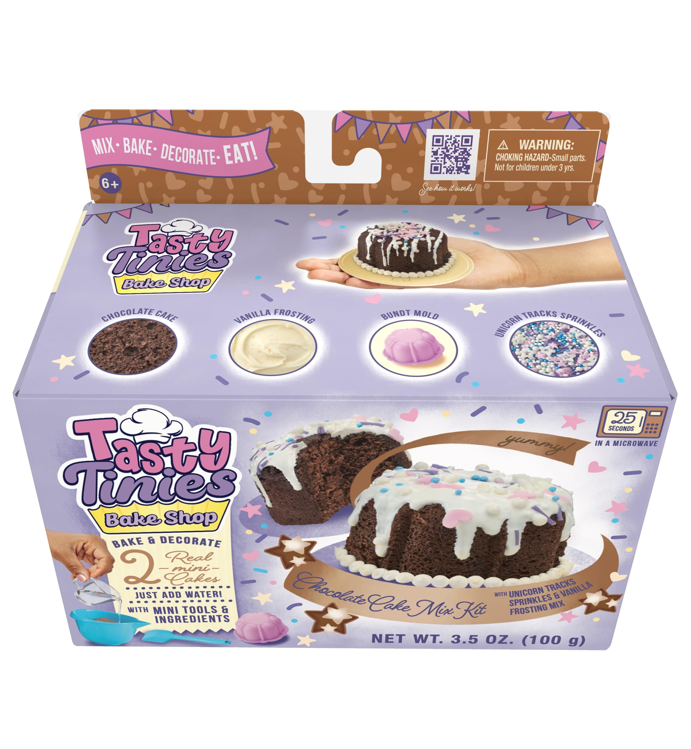 Goliath Tasty Tinies Bake Shop Chocolate Cake Mix Kit with Unicorn