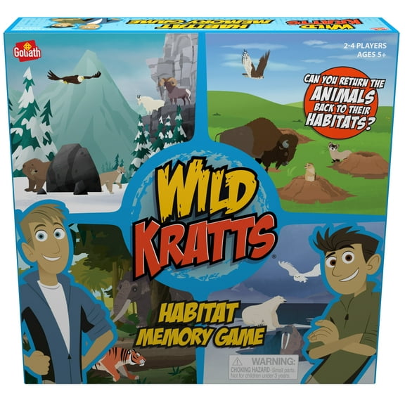 Goliath Wild Kratts Habitat Memory Game - Classic Memory Gameplay, Creative Storytelling