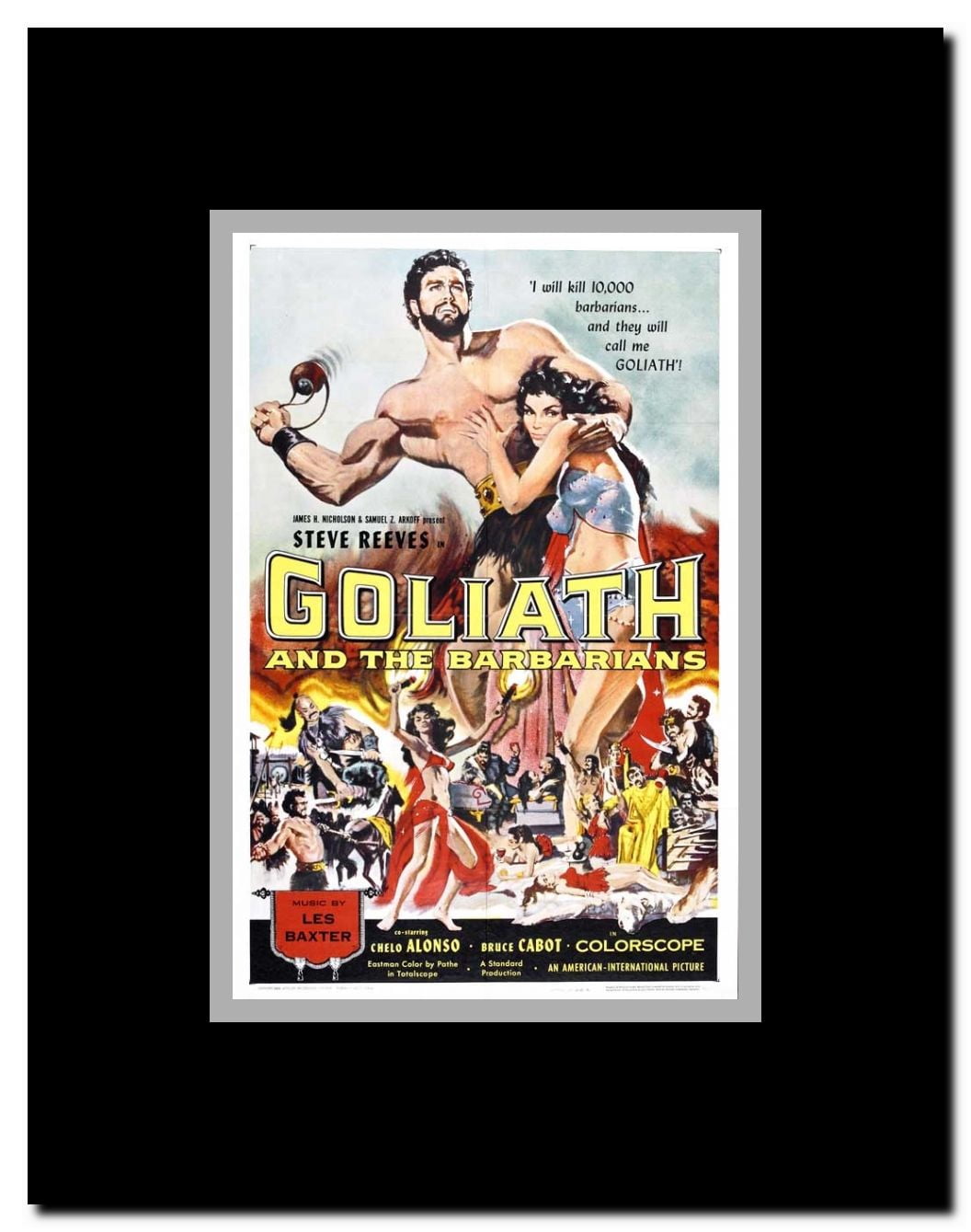 Goliath and the Barbarians Framed Movie Poster