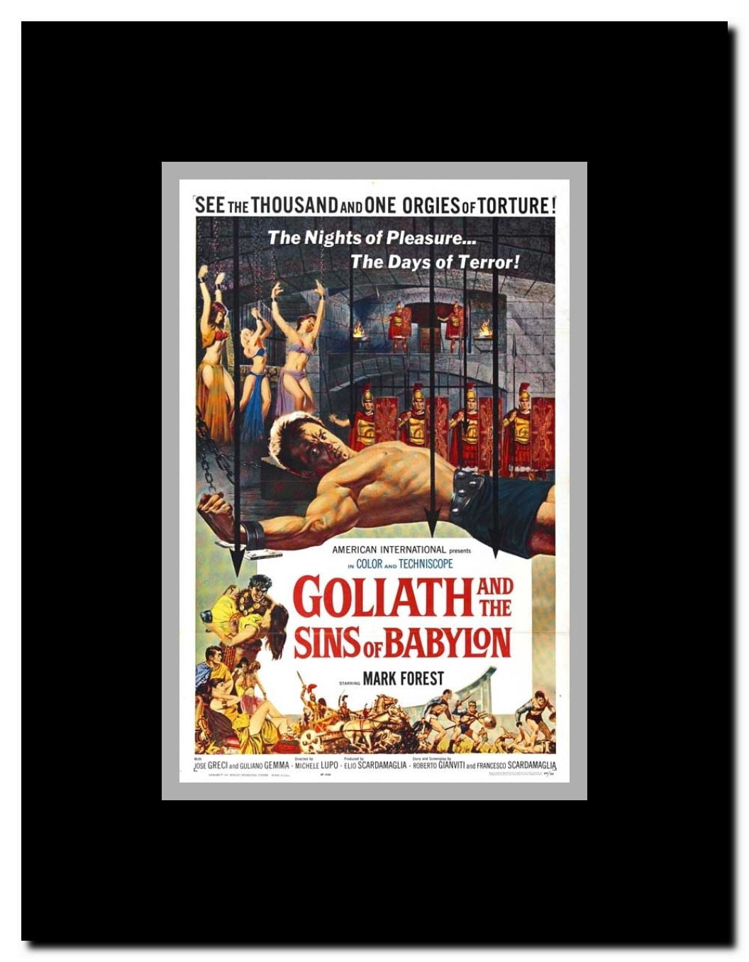 Goliath and the Sins of Babylon Framed Movie Poster
