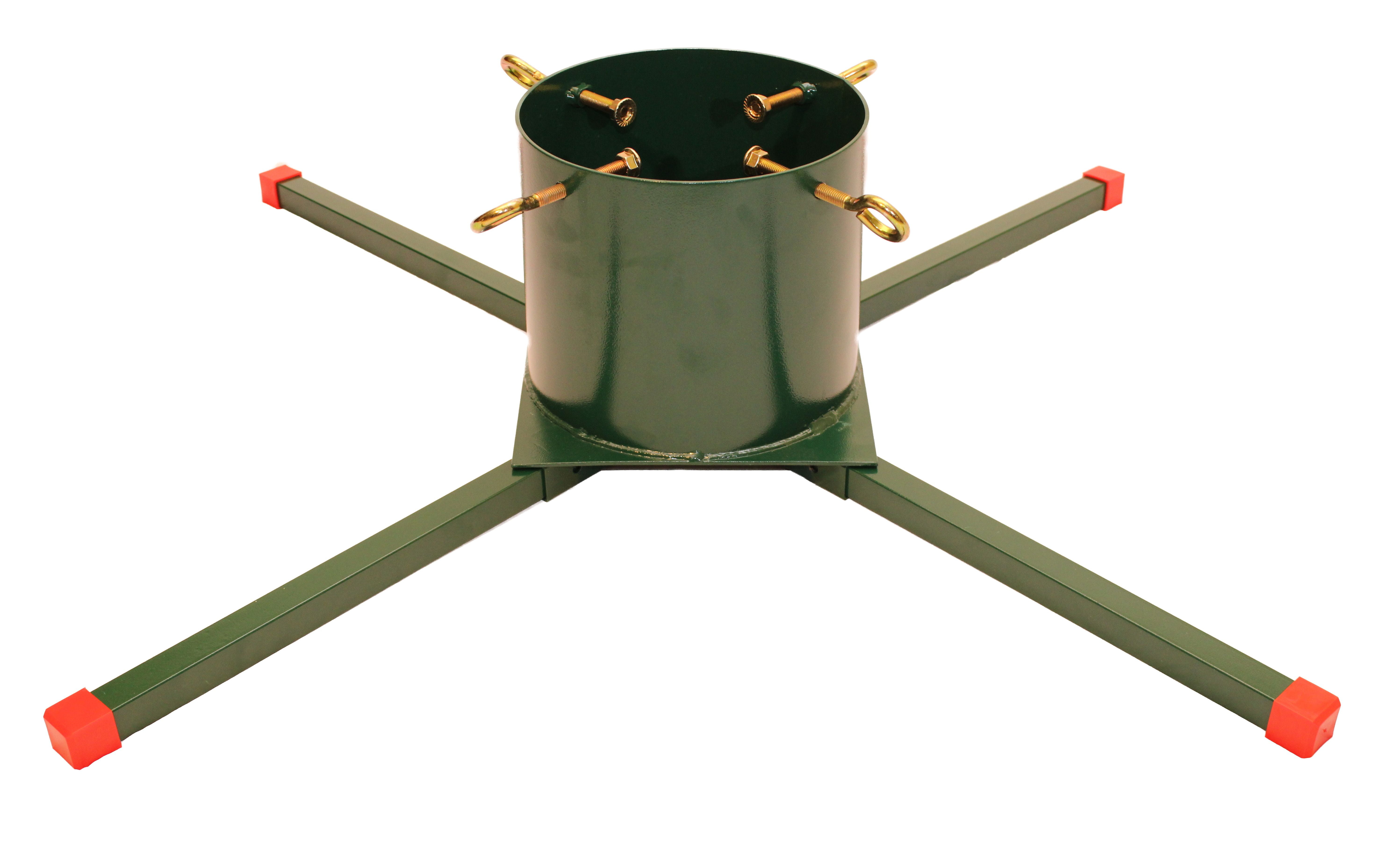 Goliath Green Powder Coated Steel Christmas Tree Stand for Live Trees