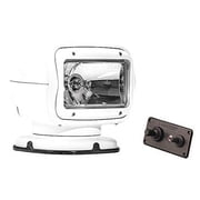 Golight 2020GT Radioray Halogen Searchlight with Hardwired Dash-Mount Remote - White