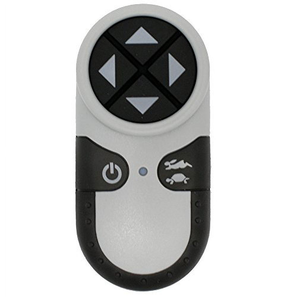 Compact Black and White Wireless Handheld Remote