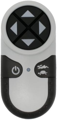 Compact Black and White Wireless Handheld Remote