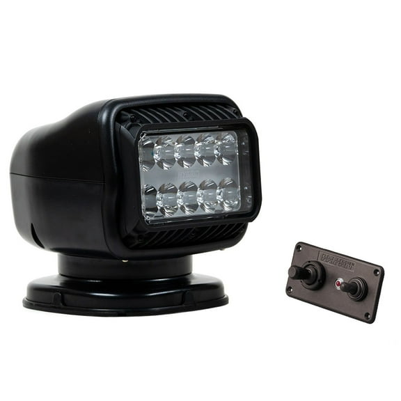 Golight GT Series LED Hybrid Light Permanent Mount w/Handheld Wireless Remote - 12V - Black
