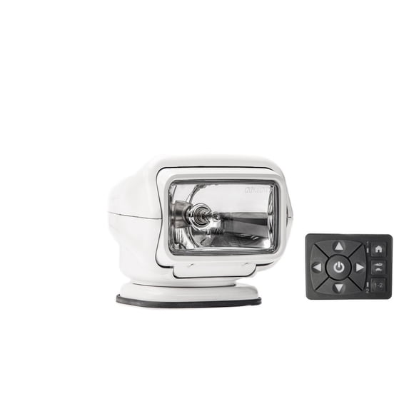 Golight Stryker ST Series Permanent Mount White 12V Halogen w/Hard Wired Dash Mount Remote