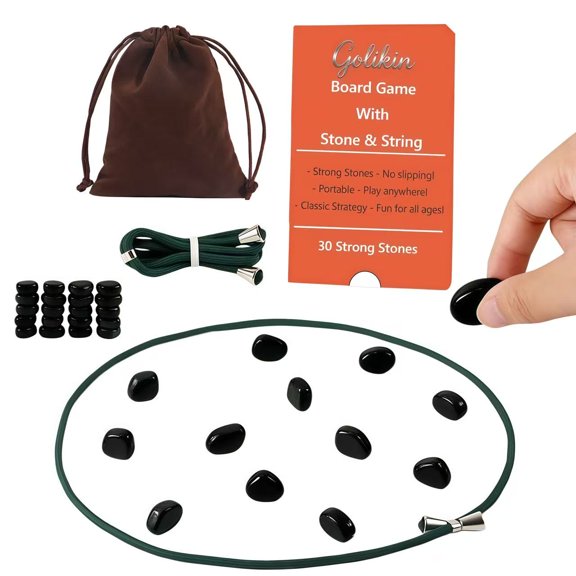 Golikin 2026 New Family Set, Activity Pocket Games with 30 Stones & 1 Rope, For Group Party and Family (30Pcs)
