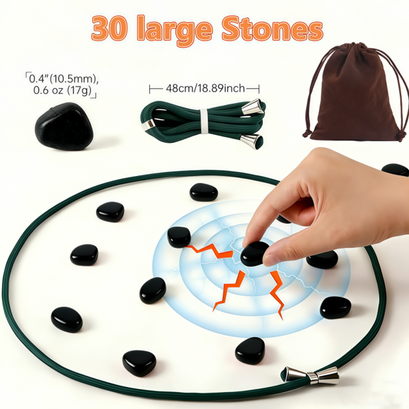 Golikin 2026 New Family Set, Activity Pocket Games with 30 Stones & 1 Rope, For Group Party and Family,(30Pcs)