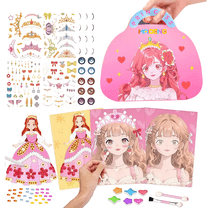Princess Craft Kit Makeup, 2025 New Painting & Princess Book Makeup ...